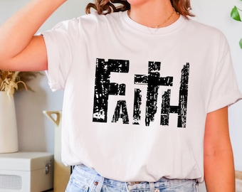 Faith Comfort Colors Shirt, Christian Shirts, Faith Tshirts, Faith Shirt, Christian Clothing, Christian Gift, Religious Gifts, Jesus Shirt