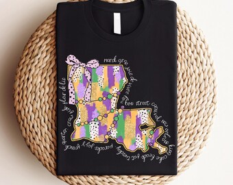Louisiana Mardi Gras T-Shirt,Mardi Gras Festival T-Shirt,Mardi Gras Dead T-Shirt,Fat Tuesday T-Shirt,Nola T-Shirt,Louisiana T-Shirt