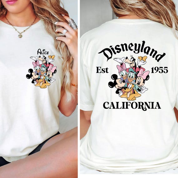 Personalized Retro Disneyland Est 1955 T-shirt,disneyland