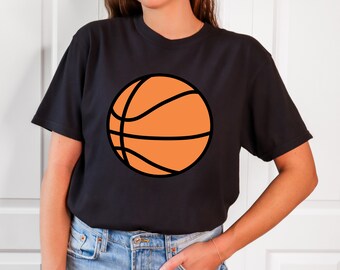 Basketball Ball Comfort Colors Shirt, Sports  Shirt, Game Day Tee, Game Day Shirt, Basketball Shirts, Basketball Mom Shirt, Basketball Tee