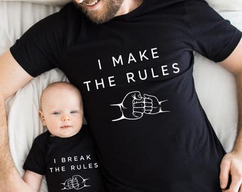 Father and Son Matching T-Shirt,Dad and Son T-Shirt,Dad and Baby Matching Outfits,Daddy and Me T-Shirt,New Dad Gift Shirt,Dad Birthday Shirt