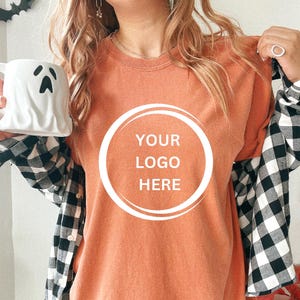 Comfort Colors Business Logo T-Shirt,Personalized Logo T-Shirt, Custom Logo T-Shirt,Your Logo Here,Personalized T-Shirt, Custom Brand Shirt