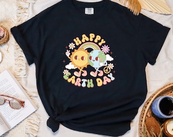 Happy Earth Day Comfort Colors Shirt, Earth Day Shirt, Planet Shirt, Nature Shirt, Mother Earth Shirt, Eco Friendly Shirt, Activist Shirt