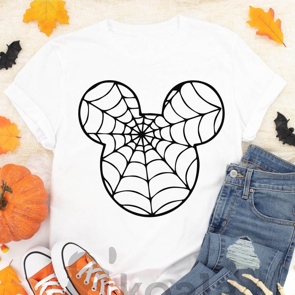 Halloween Mickey Shirt, Mickey Spider Shirt, Spiderweb Shirt, Halloween Spider Shirt, Disney Halloween Tee, Disney Trip Tee,Disneyland Shirt