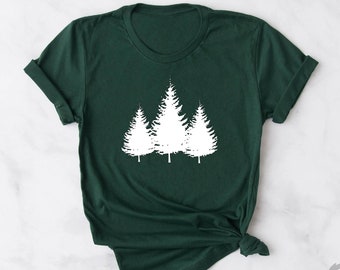 Pine Tree Shirt, Camping Crew Shirt, Nature Lover Shirt, Adventure Shirt, Camping Lover's Shirt,Outdoor Shirt,Hiking Tee,Gift for Camp Lover