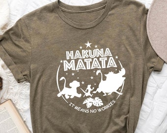 Hakuna Matata Shirt, Animal Kingdom, Gift For Disney Shirts, ,Disney Family Shirts, Disney Vacation, Disneyworld Shirt