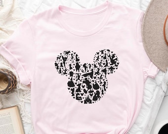 Disney Shirt, Disney Shirt for Women, Disney Ear Shirt,Disney Mickey Silhouette Shirt,T-Shirt for Kids,Vacation Shirt,Matching Family Shirts