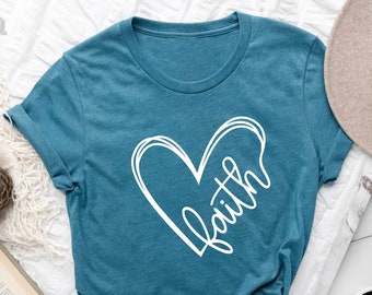 Faith Cross Shirt, Christian Gift, Faith Gift, Christian Shirts , Love and Grace Shirt, Faith Cross, Vertical Cross, Jesus Shirt, Religious