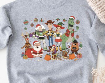 Toy Story Merry Christmas Sweatshirt, Woody Christmas Hoodie, Buzz Xmas Shirt, Disney Family Trip Christmas T-Shirt, Disneyland Jessie Xmas