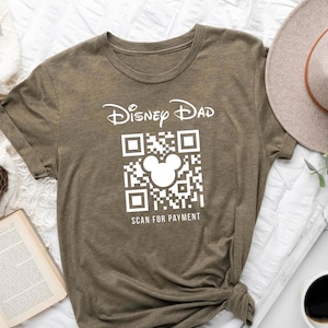 Disney Dad Scan For Payment, Funny Disney Dad Shirt, Disney Shirt, Father&#39;s Day Gift, Disneyworld , Gift for Dad, Mickey Disney Shirt