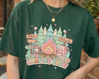 Camping Shirt, Family Camping Gift, Matching Camping Tees, Girls Camping, Family Trip, Girls Vacation, Campfire, Camp Lover Gift