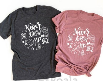 Disney Never Grow Up Shirt, Disney Adult Shirt, Disney Adult Dress, Disney Trip Shirt, Disney Womens Shirt, DisneyWorld Shirt, Disney Tees