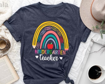 Kindergarten Teacher Shirt, Hello Kindergarten Grade Shirt, Gift for Teachers, Teacher Shirt, Kindergarten Teacher, Back to School Shirt