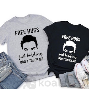 Free Hugs Just Kidding Don&#39;t Touch Me Shirt, Funny Social Distancing Shirt, Social Distance, Free Hugs-Just Kidding, Don&#39;t Touch Me Shirt
