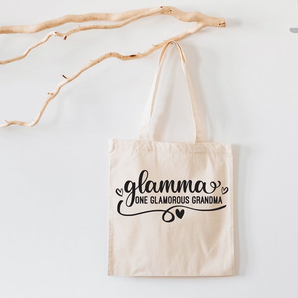 Glamma Tote Bag, Grandma Tote Bag, Gift for Grandmothers, Glam-ma Tote Bag, Mothers Day Gift, Glamorous Grandma, Grandma Tote Bag, Glamorous