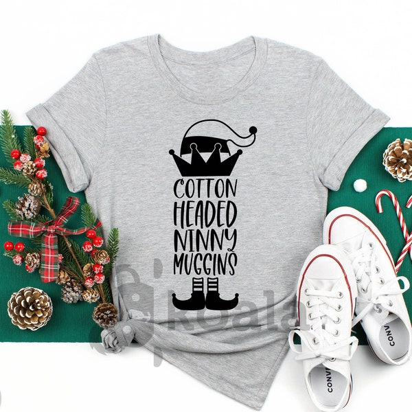 Cotton Headed Ninny Muggins Shirt, Funny Christmas Kids Shirt, Merry Christmas Shirt, Christmas Shirt, Christmas Family Tee, Christmas Gift