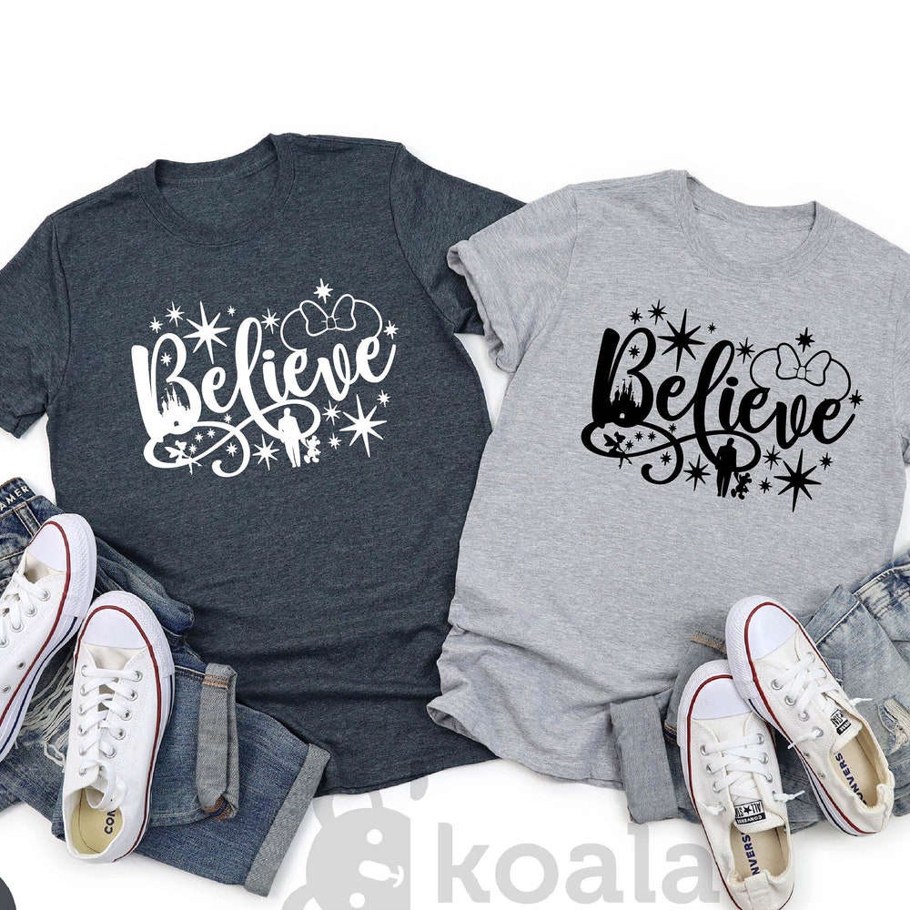 Magic Kingdom Shirt, Disneyland Shirt,Believe Shirt, Disney Women'S Shirt, Disney Shirt, Disney Trip Shirt, Disneyworld Shirts, Mickey Startees