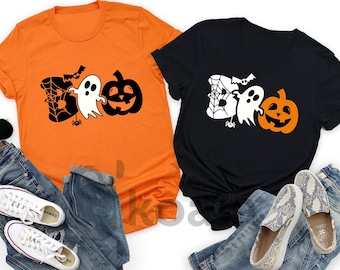 Halloween Boo Shirt, Halloween Ghost Shirt, Halloween Pumpkin Shirt, Kids Halloween Shirt, Spider Halloween Shirt, Toddler Halloween Shirt