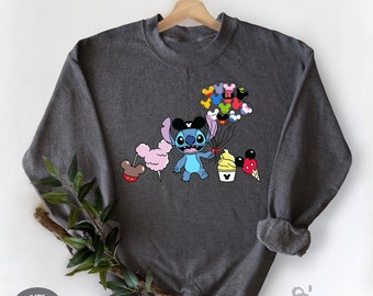 Stitch Sweatshirt, Stich Valentine Gift, Gift For Her, Disney Valentines Day Sweater, Disneyland Trip, Love Stitch Sweatshirt, Stitch Gift,