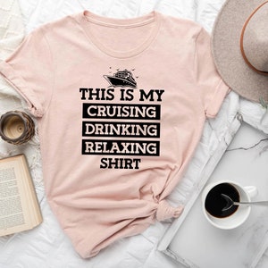 This Is My Cruising Drinking Relaxing Shirt, Cruise Vacation Shirt, Beer Drinking Day Shirt, Boat Vacation Shirt, Summer Boat Trip Shirt image 2