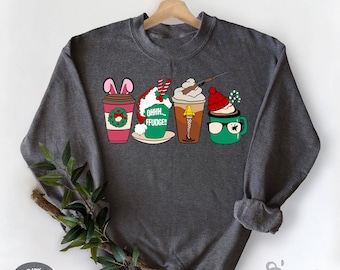 Christmas Movies Watching Sweatshirt, Christmas Coffee Cup Sweatshirt, Fra Gee Lay, Leg Lamp Sweater, Oh Fudge Sweater,Funny Christmas Story