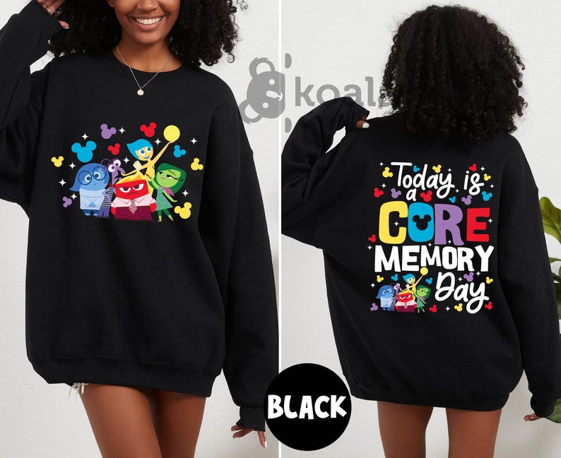 a woman wearing a black sweatshirt with the words today is a gre memory day