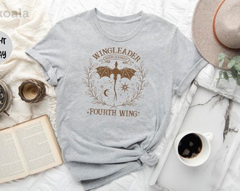 Wing Leader Shirt, Rider Quadrant Shirt, Fourth Wing Shirt, Iron Flame Shirt, Dragon Rider Shirt, Basgiath War College Shirt, Huge Dragon