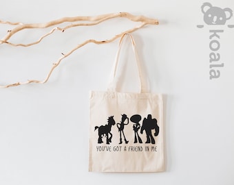 You've Got a Friend in Me Tote Bag, Toy Story Friends Tote Bag, Two Infinity and Beyond Birthday, Toy Story Birthday, Disney Family Tote Bag