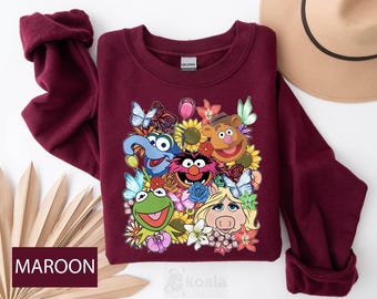 Muppet Show Hoodie, Muppets Sweatshirt, Kermit the Frog, Disney