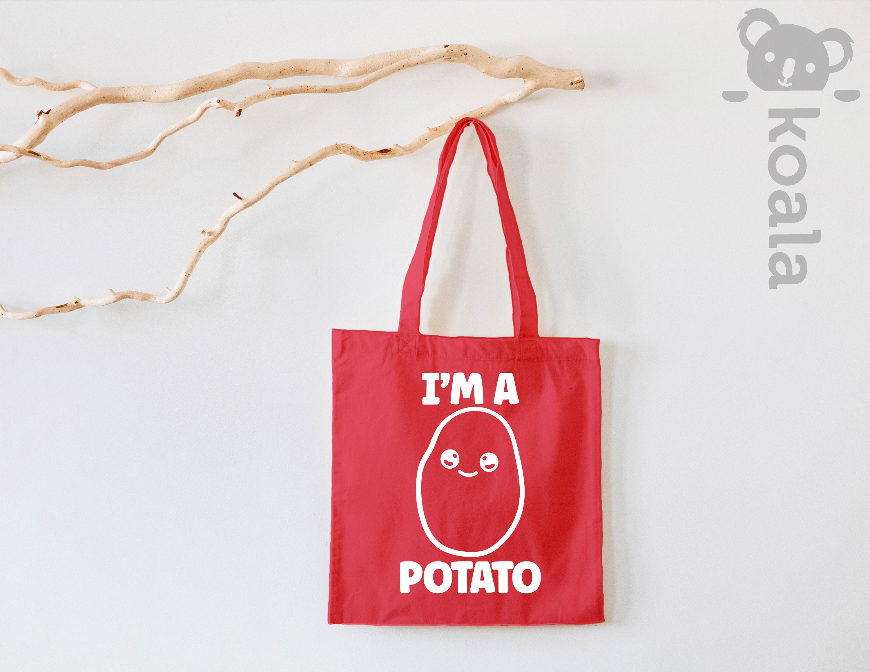I'm A Potato Tote Bag Potato Tote Bag Funny Potato Tote Etsy