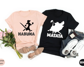 Gift For Disney Shirts, Hakuna Matata Couple Shirt, Animal Kingdom Shirts, Disney Family Shirts, Couples Trip Shirts