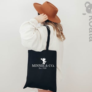 Minnie Co Est.1928 Disney Tote Bag, Minnie Mouse Tote Bag, Minnie Tote Bag, Vacation Tote Bag, Minnie Tote Bag, Minnie Co Head Tote Bag image 3