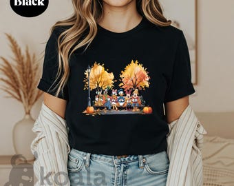 Mickey Minnie Fall Shirt, Fall Disney Shirt, Mickey and Friends Shirt, Disney Halloween Party Tee, Disney Fall T-shirt, Pumpkin Sweatshirt