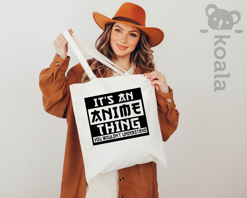 Anime Tote Bag, Gift for Anime Lover, Gift for Anime Fan, It's An Anime Thing You Wouldn't Understand, Anime Otaku Tote Bag, Cool Anime Tote image 4