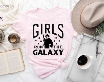 Star Wars Princess Leia Girls Run The Galaxy Shirt, Star Wars Celebration, Galaxy's Edge, Star Wars Day, Pro Choice Shirt, Womens Rights Tee