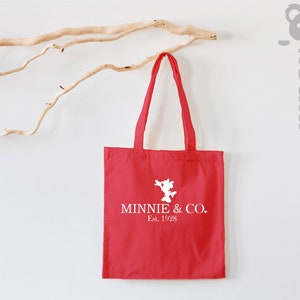 Minnie Co Est.1928 Disney Tote Bag, Minnie Mouse Tote Bag, Minnie Tote Bag, Vacation Tote Bag, Minnie Tote Bag, Minnie Co Head Tote Bag image 5