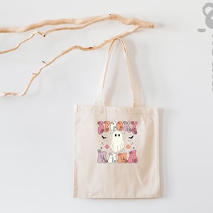 Spooky Mama Tote Bag, Spooky Tote Bag, Mama Gift, Cute Halloween Tote Bag, Mom Tote Bag, Halloween Mom Tote Bag, Gift for Spooky Mama