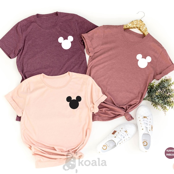 Disney Pocket Mickey Head Shirt, Mickey Ear Shirt, Disneyworld Shirts, Disney Mickey Shirt, Disney Trip Shirt, Disneyland, Minnie Shirt