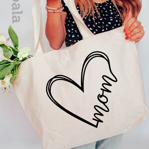 Mothers Day Tote Bag, Mom Tote Bag, Mama Tote Bag, Gift for Mom, Mom Gifts, Mothers day Gift, Custom Mom Tote Bag, Best Mom, Favorite Mom image 2