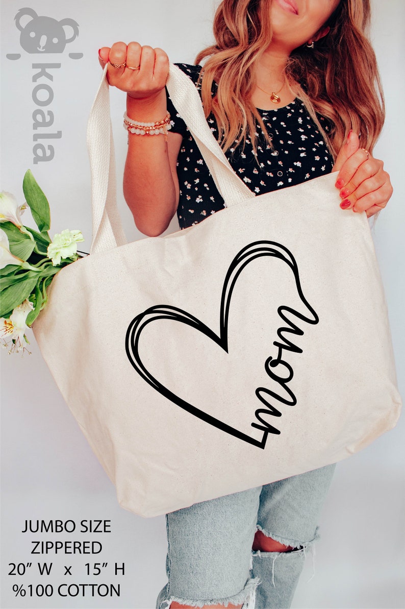 Mothers Day Tote Bag, Mom Tote Bag, Mama Tote Bag, Gift for Mom, Mom Gifts, Mothers day Gift, Custom Mom Tote Bag, Best Mom, Favorite Mom image 2