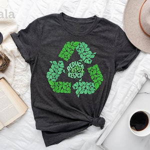 Reduce Reuse Recycle Shirt, Earth Day Shirt, Environment Shirt, Global Warming Shirt, Save The Planet, Recycling Shirt, Recycle Shirt imagem 1