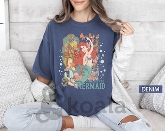 The Little Mermaid Shirt, Comfort Colors Shirt, Comfort Colors Shirt, Disney Shirt, Women's Little Mermaid Ariel Shirt, Ariel Mermaid Shirt