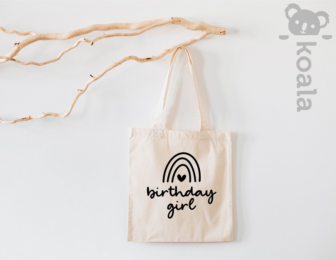 The Birthday Girl Tote Bag, Birthday Party Girl Tote Bag, Birthday Girl ...