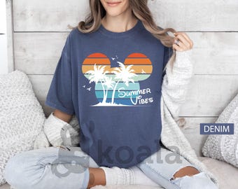 Disney Summer Vibes Shirt, Summer Vibes Shirt, Summer Shirt, Beach Shirt, Magical Summer Shirt, Disneyland Shirt, Comfort Colors Shirt