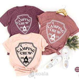 Camping Crew 2025 Shirt, Hiking Gift Shirt, Nature Lover Gift, Adventure Tee, Camping Crew, Happy Camper Tee, Camp Lover Shirt, Camping Tee