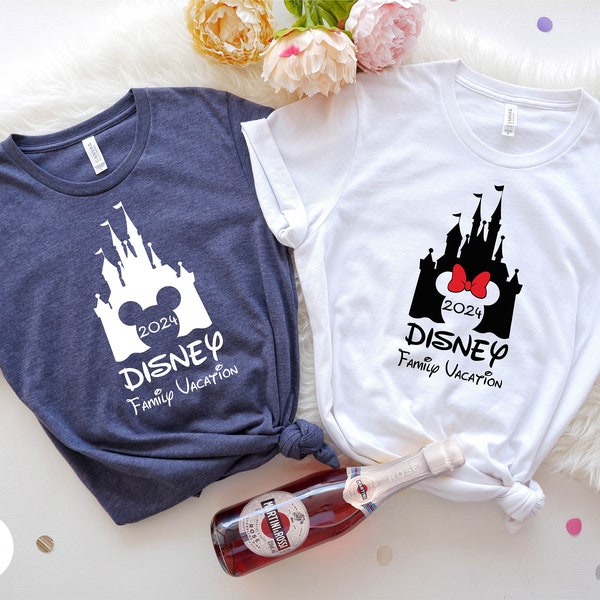 Disney Family Vacation 2024 Shirt, Mickey Shirt, Minnie Shirt, Disneyland Shirt, Disney Castle Shirt, Disneyworld Shirt, Disney Trip Shirt