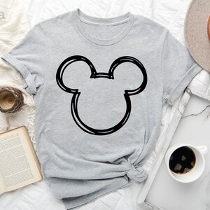 Disneyworld Trip Shirt, Disney Family Shirt, Family Disneyworld Shirt, Mickey Sketch Shirt, Minnie Women Shirt, Mickey Couple Shirt, Disney image 3
