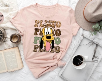 Leopard Disney Pluto Shirt, Mickey&Co Pluto Shirt, Walt Disney World Shirt, Animal Kingdom Pluto Dog Shirt, Disney Characters Shirt