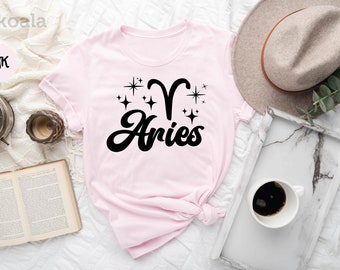 Aries Shirt, Aries Zodiac Shirt, Astrology Shirt, Gift for Aries, Aries Birthday Present, Zodiac Signs, Horoscopes Tee, Characteristic Shirt