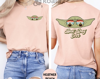 Camiseta de Disney Baby Yoda, camiseta de Star Wars, camiseta de Galaxy's Edge, camiseta de Baby Yoda, camiseta delantera y trasera, camiseta de Grogu, camiseta Enjoy The Little Things